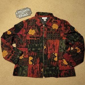 CB Collections Petite Jacket Large Zippered Vintage